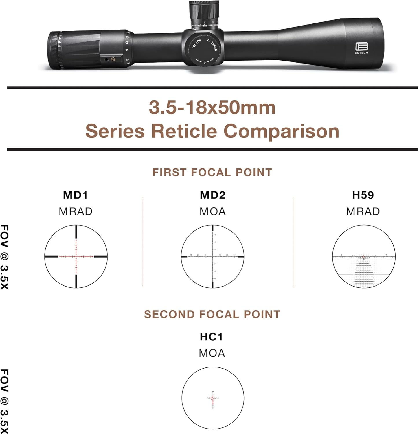 EOTECH Vudu 3.5-18x50mm Precision Rifle Scope