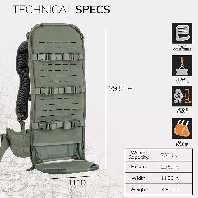 Eberlestock F1 Mainframe Long - The Most Versatile Pack Ever - Fully Adjustable with Endless Configurations