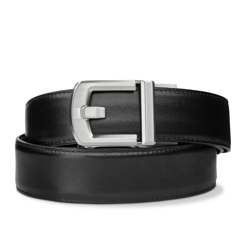 Kore X8 Nickel  Buckle Leather Gun Belt  1.5"